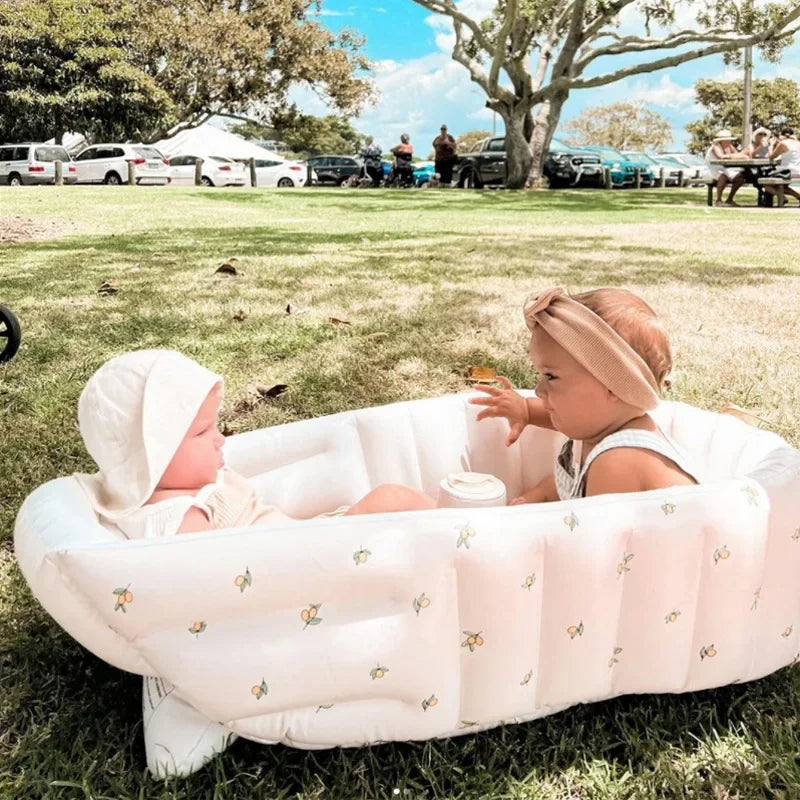 Children's Inflatable Bathtub  Home Bath Basin Baby Inflatable Bathtub Indoor Children's Swimming Pool