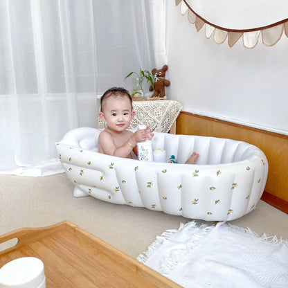Children's Inflatable Bathtub  Home Bath Basin Baby Inflatable Bathtub Indoor Children's Swimming Pool