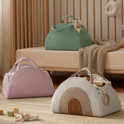 Baby Multifunctional Diaper Organizer Bag Folding Portable Stackers & Caddies High Capacity Storage for Baby Things mommy bags