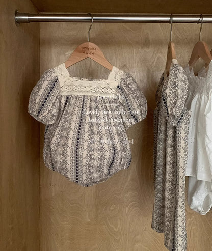 Kids Clothes Toddler Girl Dress Floral Vintage Lace Dress Princess Vestido Short Sleeve Summer Casual Costumes Children Clothing