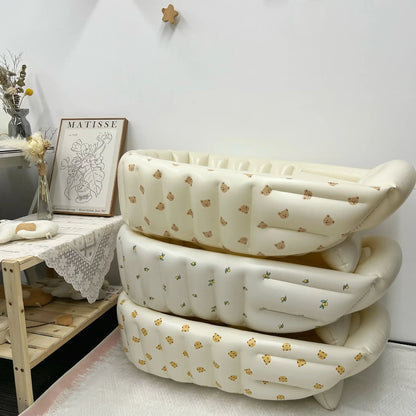 Children's Inflatable Bathtub  Home Bath Basin Baby Inflatable Bathtub Indoor Children's Swimming Pool