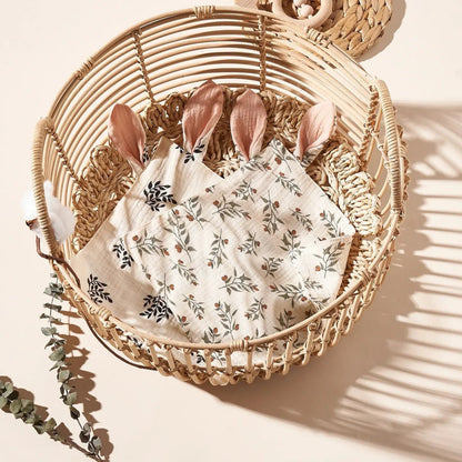 Baby Saliva Towels Cartoon Print Muslin Hand Face Wipes Newborn Bib Kids Handkerchief Toddler Soft Washcloth Burp Cloth