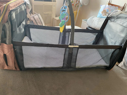 Little Lullaby™ | MommyEase Diaper & Crib Backpack