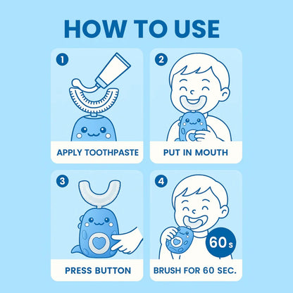 Little Lullaby™ | U-Shaped 360° Kids Toothbrush