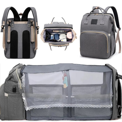 Little Lullaby™ | MommyEase Diaper & Crib Backpack