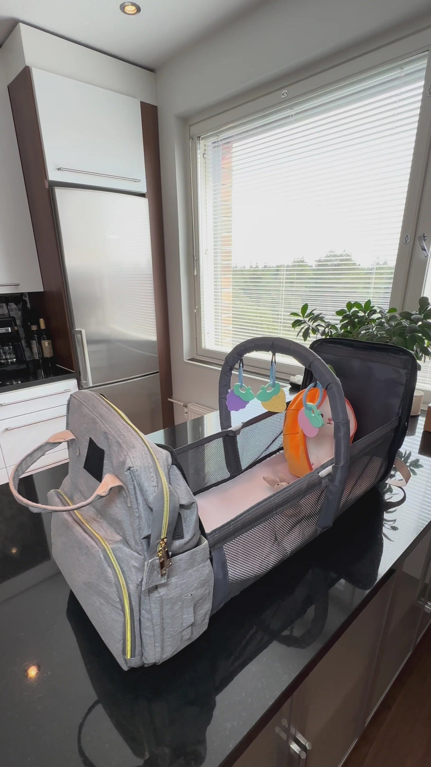 Little Lullaby™ | MommyEase Diaper & Crib Backpack